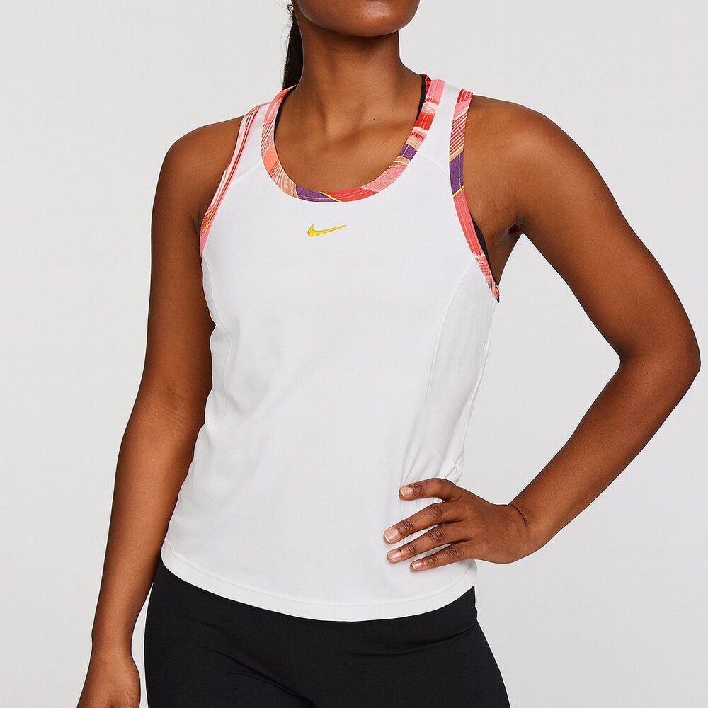 Nike Dri-FIT Sleeveless Tennis Golf Top – White Mesh Trim, Women’s Small